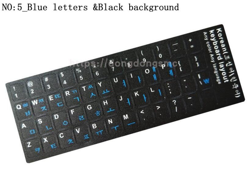 ! Korean keypad label stickers, Eco-environment Plastic Korean keyboard stickers for Laptop/computer: 11