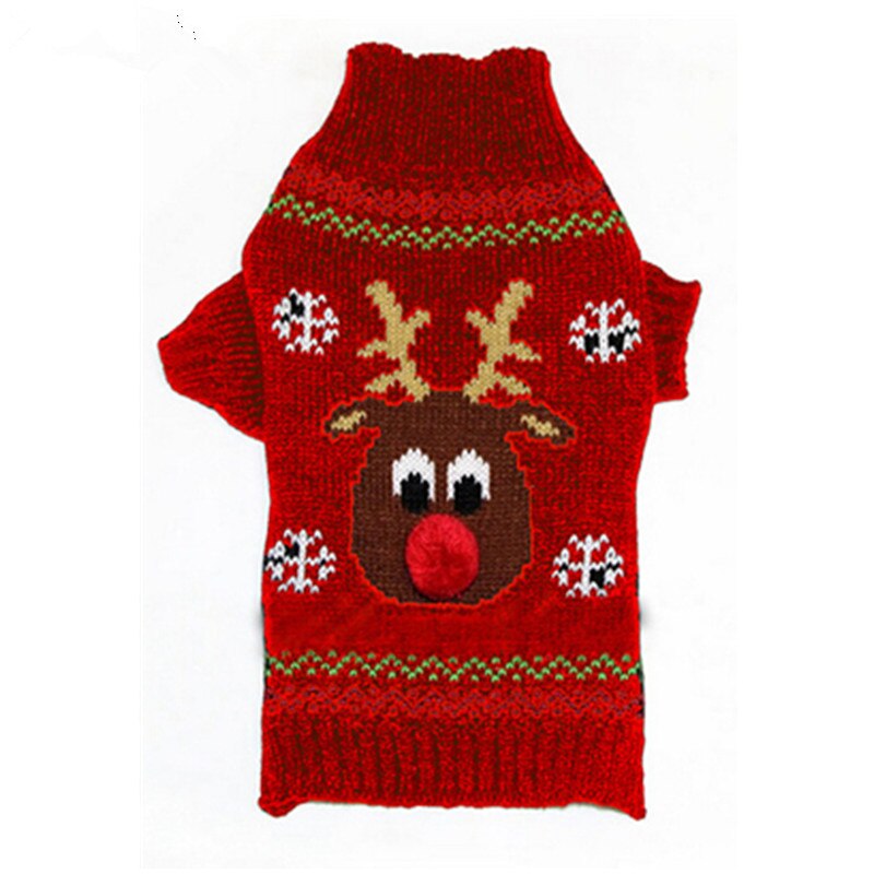 Vêtements de noël pour chiens | Pull d'hiver pour chiens, tenue d'animaux en tricot, vêtements de chiot et chat, vêtements pour manteau d'animaux de noël, Corgi, directe: Rouge / L