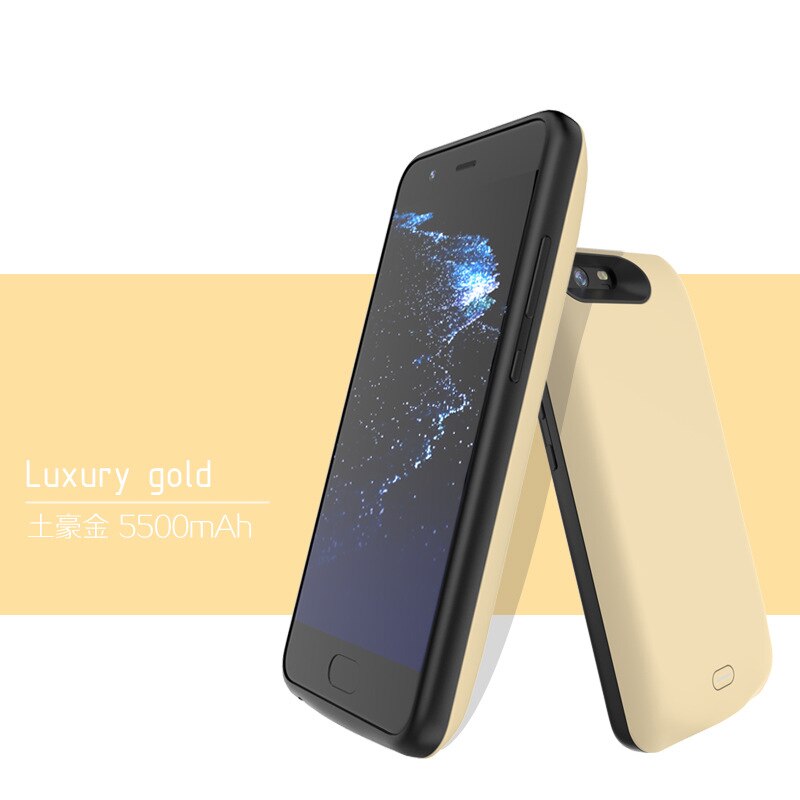 5000 Mah étui pour Huawei P10 Chargeur de Batterie Couverture de Téléphone Intelligent de batterie externe Pour Huawei P10 Boîtier D'alimentation: gold