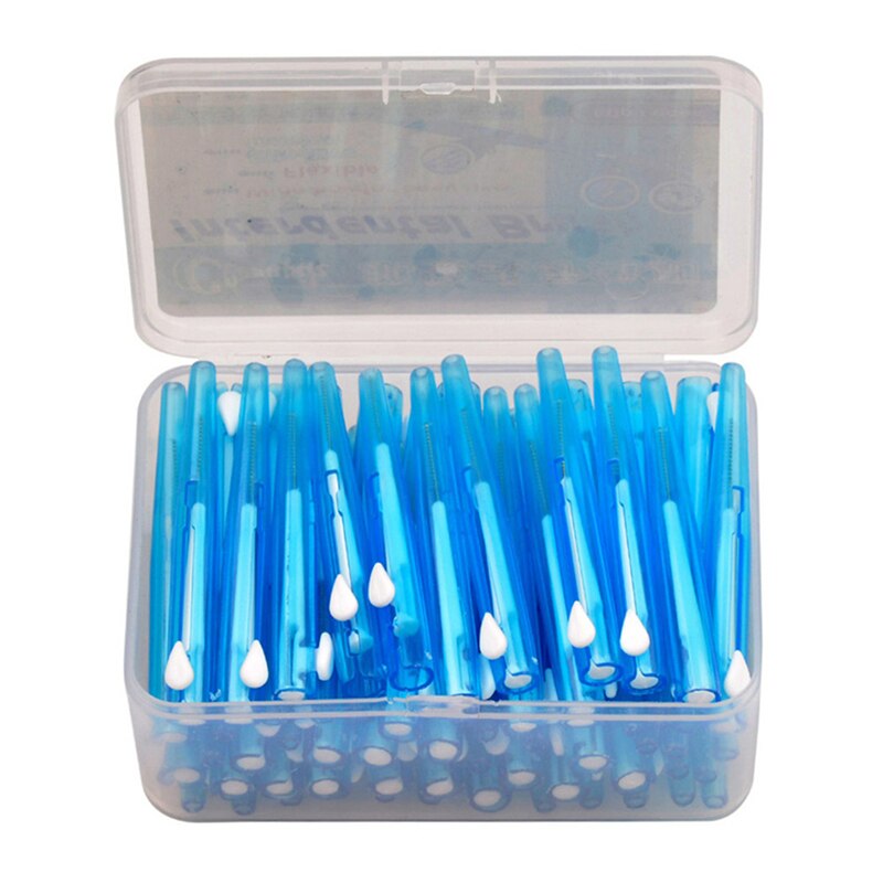 Cepillo Interdental desechable de 60 uds., escobillas suaves, limpiador de hendidura Dental, blanqueador Dental, cepillo de alambre, palillo Dental, palo de hilo Dental 31