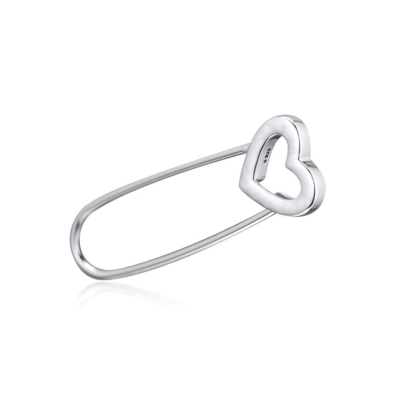 100% 925 Sterling Silver Jewelry Signaure Me Safety Pin Brooch