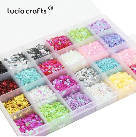 Lucia Ambachten Gemengde 10/12/24 Kleuren Vlok Confetti Regenboog Cup Sequin Paillette Voor Bruiloft Diy Nail Art Decor D0204: type 2