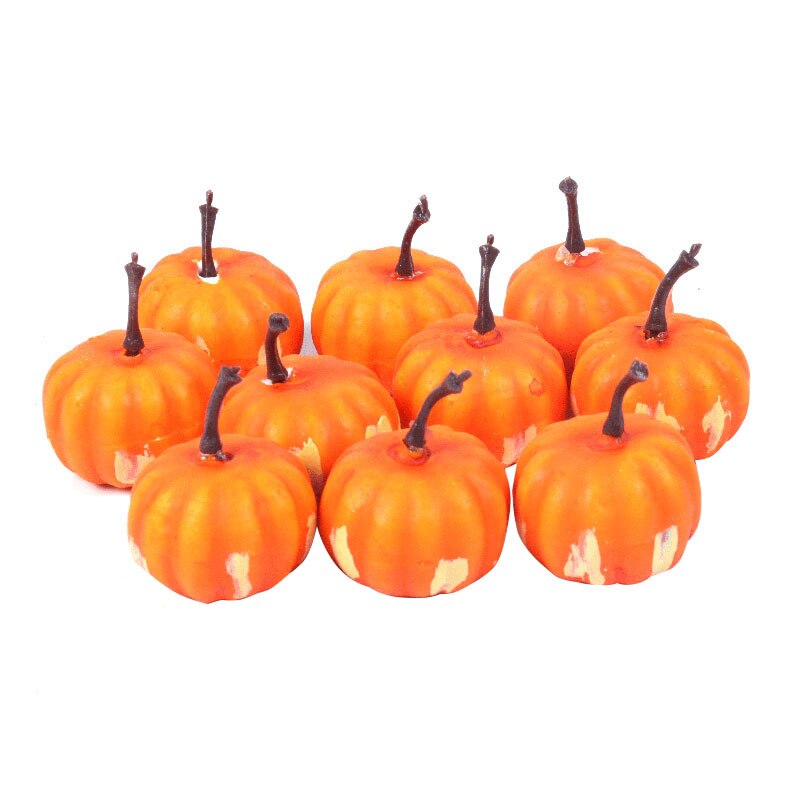 Halloween Mini Kunstmatige Pompoen Dennenappels Simulatie Groente Fruit Thanksgiving Feestartikelen Oogst Home Decoratie: Melkwit