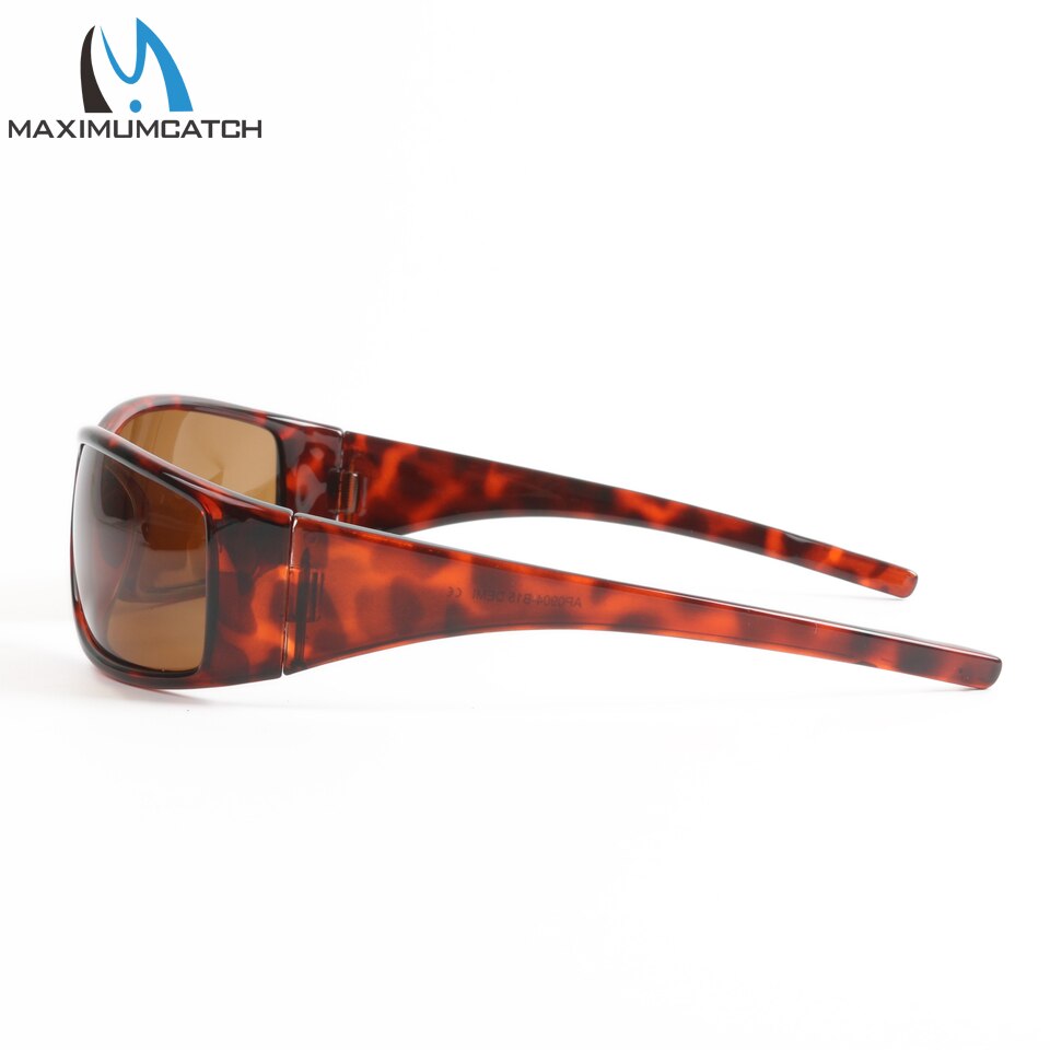 Maximumcatch Tortoise Frame Fly Fishing Polarized Lens Brown Yellow And Gray UV400 Fishing Sunglasses