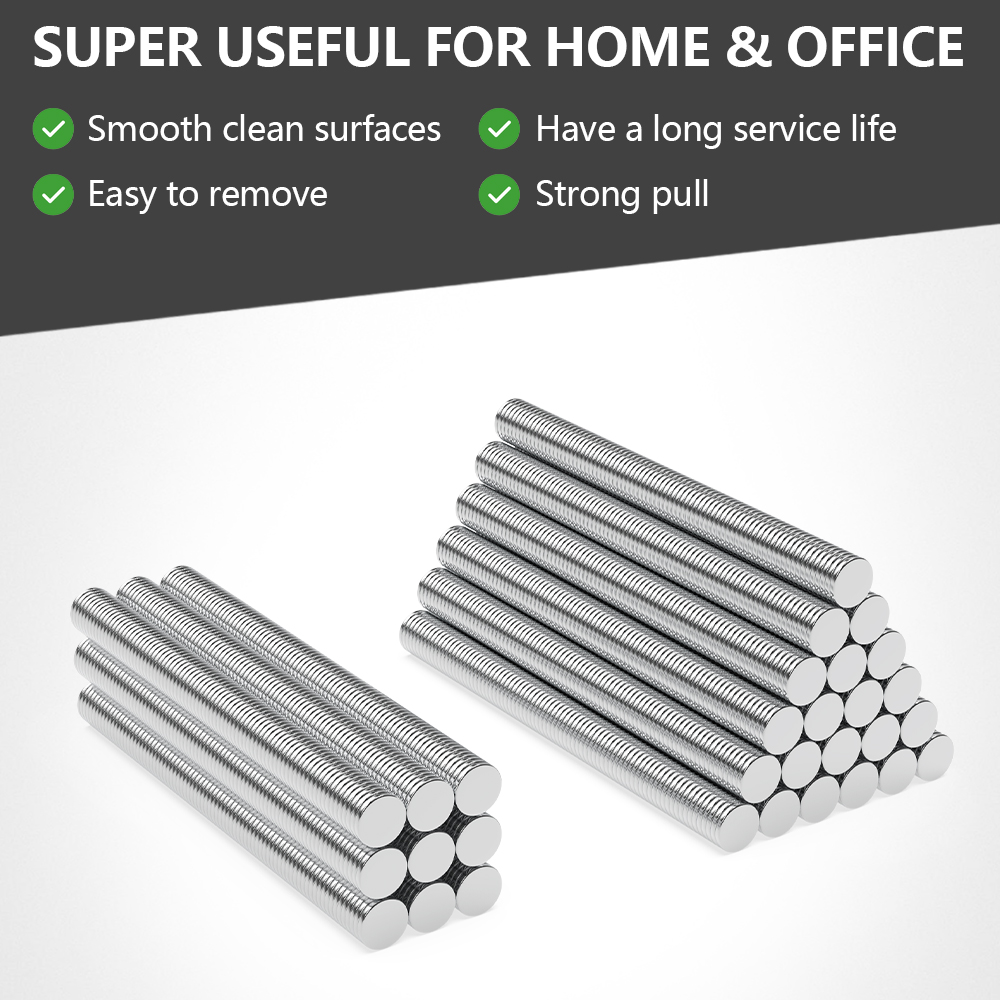 Super Strong Round Magnet 6X1MM Powerful Magnets for Fridge, DIY, Building, Scientific, Craft, Teach and Office Magnets