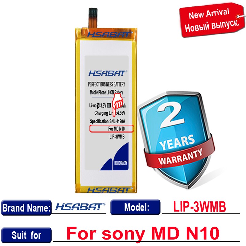 Top Brand 100% 800mAh LIP-3WMB Battery for Sony MZ-N10 MD N10 Batteries + free tools