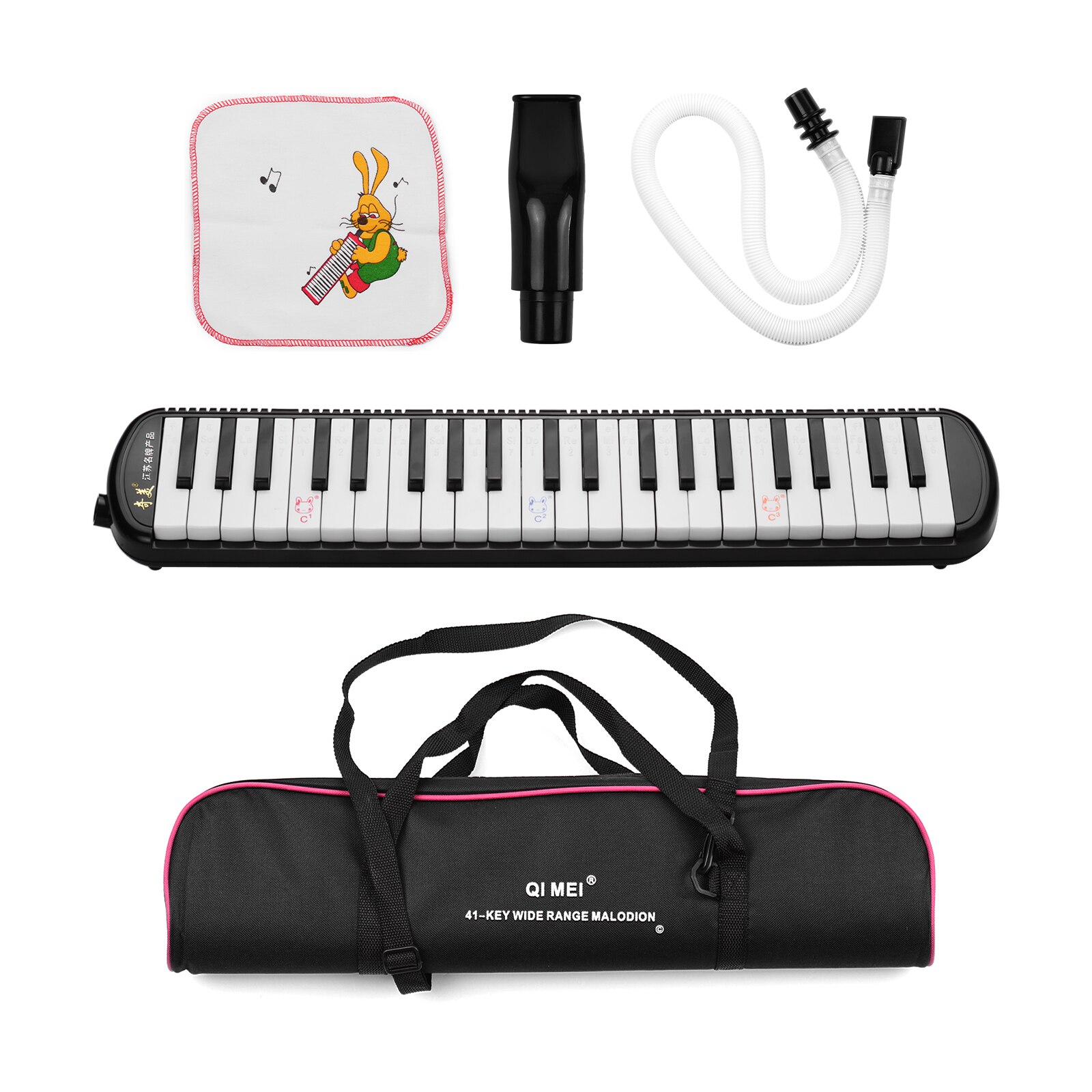 41 Keys Melodica Pianica Mouth Piano Air Piano Keyboard Musical Instrument for Music Education Accompaniment Kids