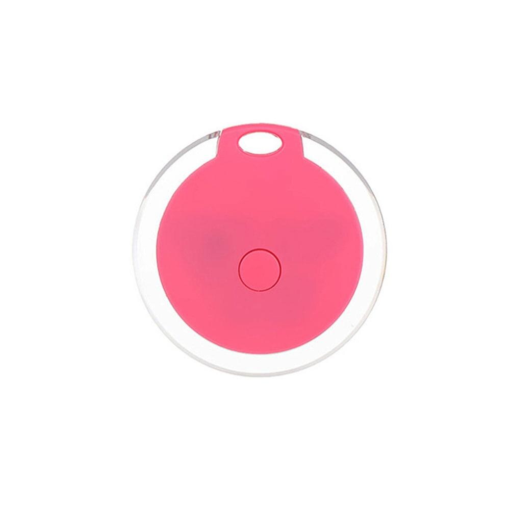 Mini Smart Bluetooth Wireless Key Finder Locator Pet Dog Cat GPS Anti-lost Tracker Warning Alarm Auto Tracking Finder Device: Pink
