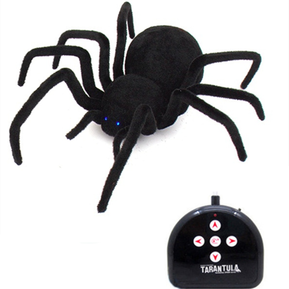 RC araña de miedo de Control remoto por infrarrojos de viuda negra de simulación de juguete de Animal para niños de los niños