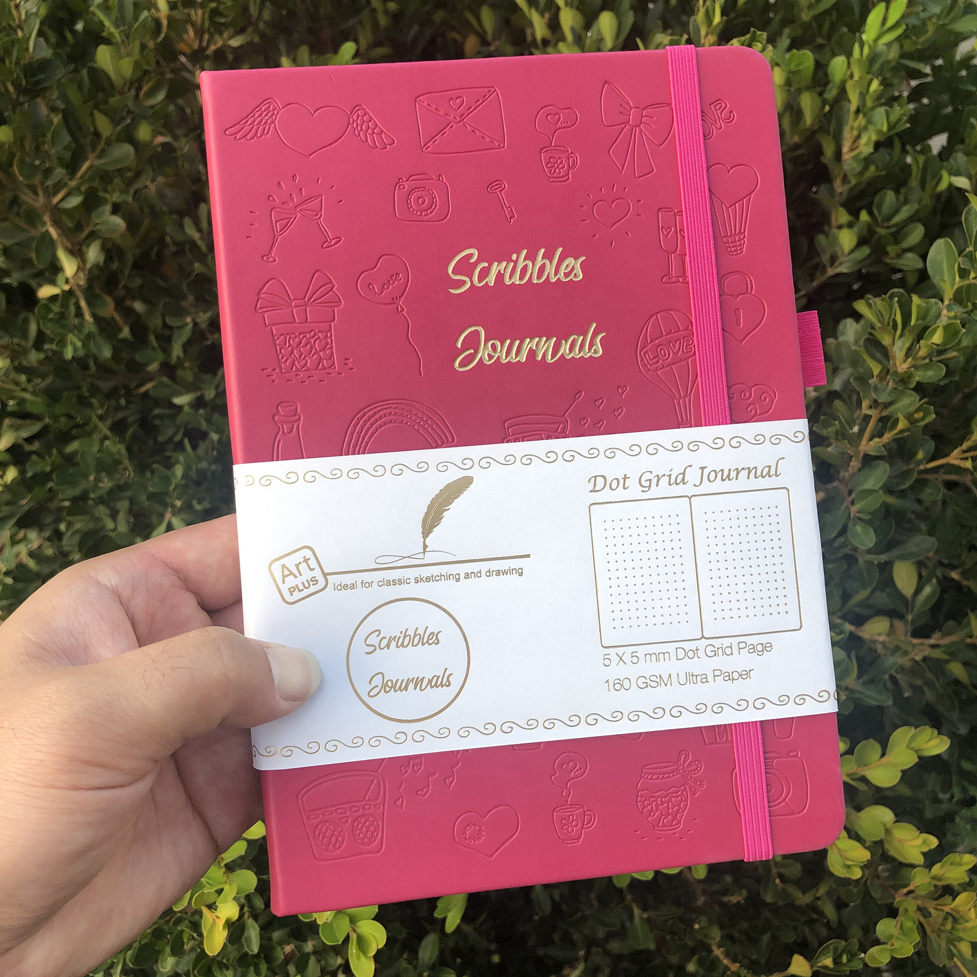 2022 Planner Dotted Notebook Dot Grid Journal to Increase Productivity, Passion, Purpose &amp; Happiness: Rose Red