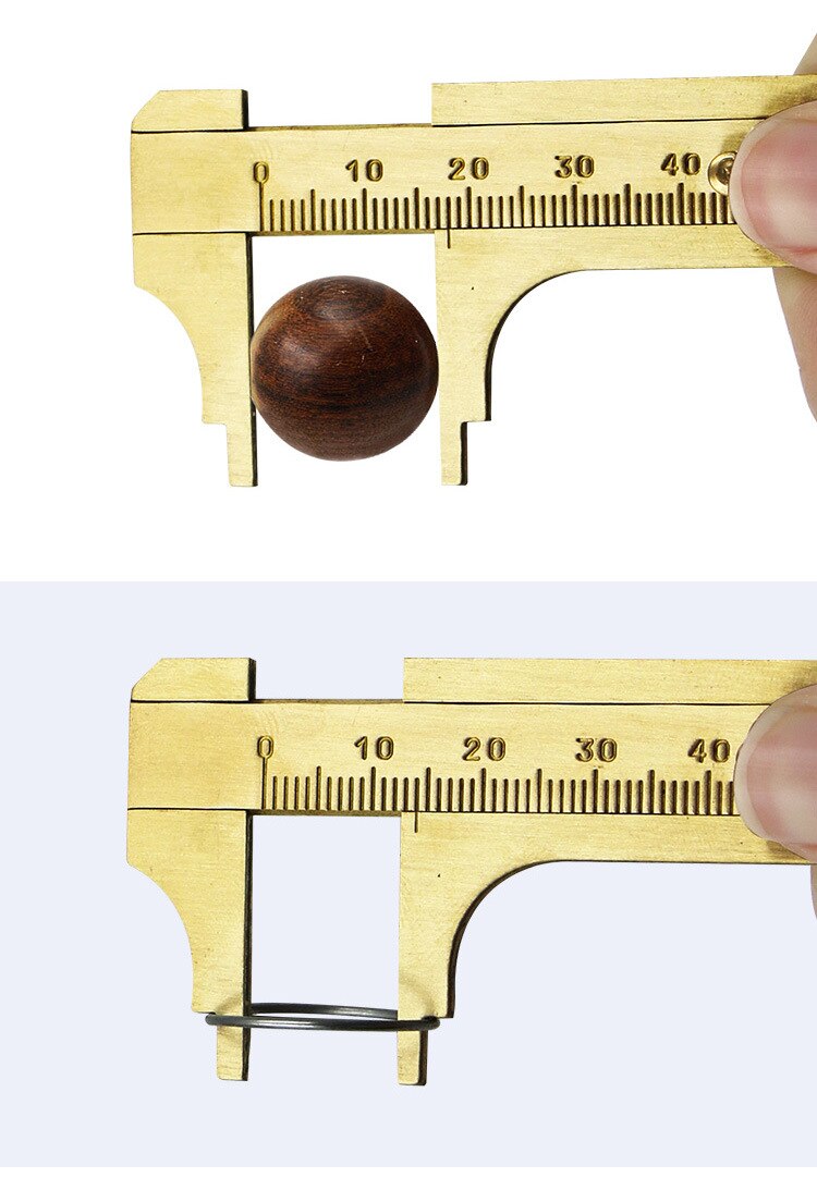 Vernier Caliper 3.9 Inch Metal Vernier Caliper 100mm Portable Pocket High Precision Measuring Tool