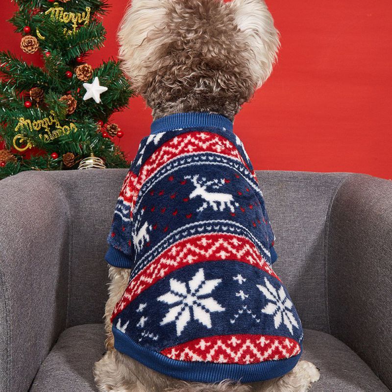 Pull de noël pour animaux de compagnie, vêtements d&#39;hiver chauds pour petits et moyens chiens, Chihuahua yorkshire, tricot au Crochet