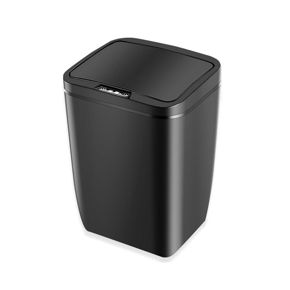 Automatic Touchless Trash Can Intelligent Induction Motion Sensor Trash Can Eco-friendly Recycle Bin Kitchen Garbage Car Trash: Black