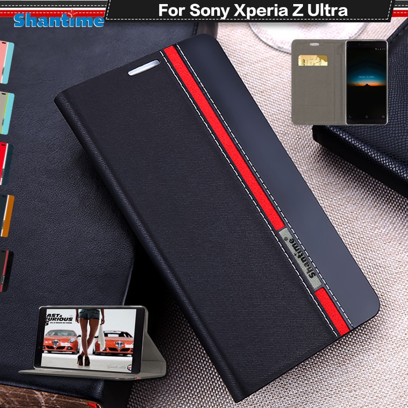 Pu Leer Phone Case Voor Sony Xperia Z Ultra Flip Case Voor Sony Xperia Z Ultra 6.44 "Business Case zachte Tpu Silicone Cover