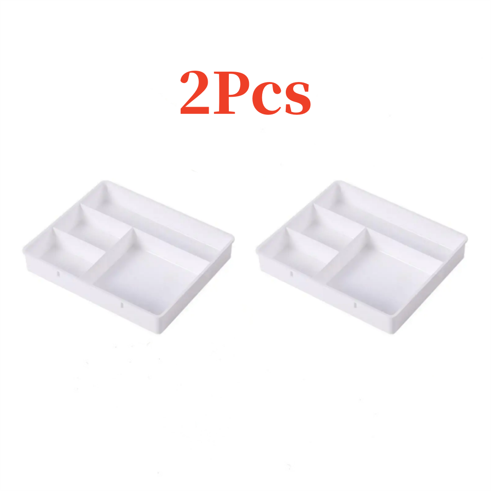 Bureau Lade Organizer Bureau Diversen Briefpapier Opbergdoos Bak Cosmetica Make-Up Organizer Home Office Lade Divider Container: Rood