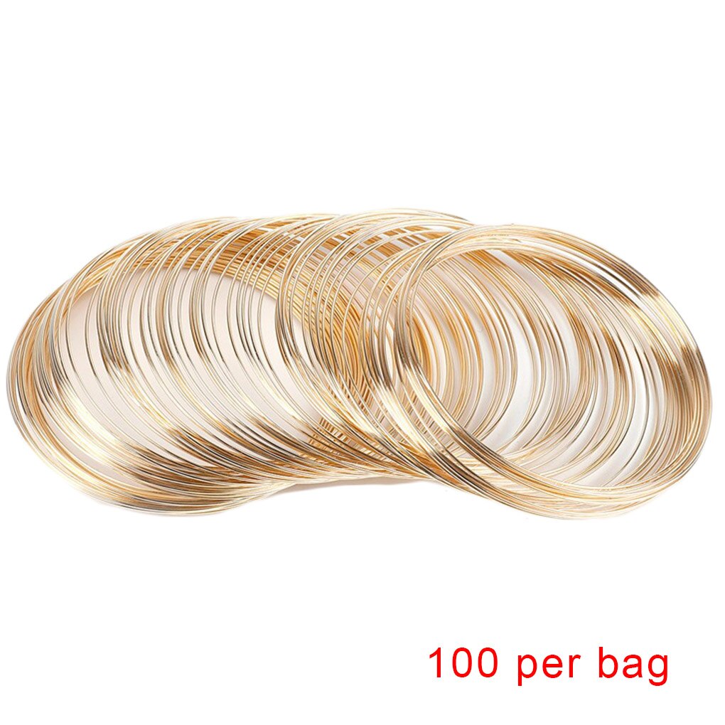 100 Cirkels Sieraden Wire Bangle Armband Maken Kralen Wire Wrap Diy Sieraden Maken Ketting Geheugen Koord: 3