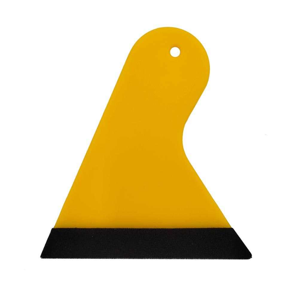 Eenvoudige stijlvolle mooie schraper gereedschap folie wikkelen speciale auto raam styling stickers magische folie installatie applicator  a04: Dun vilt