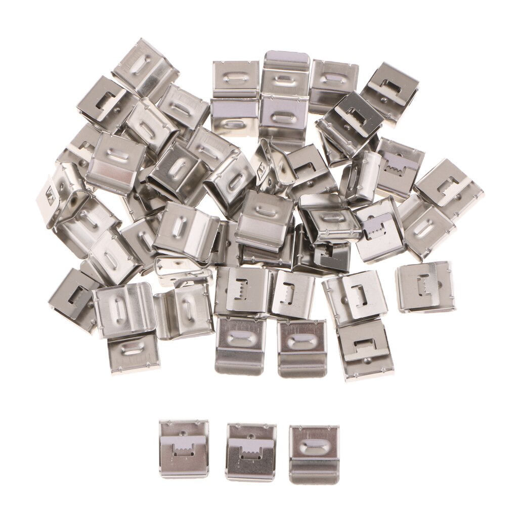50PC PV Solar Panel Wire Cable Clips Nine Fastener Clips Management 180x20mm