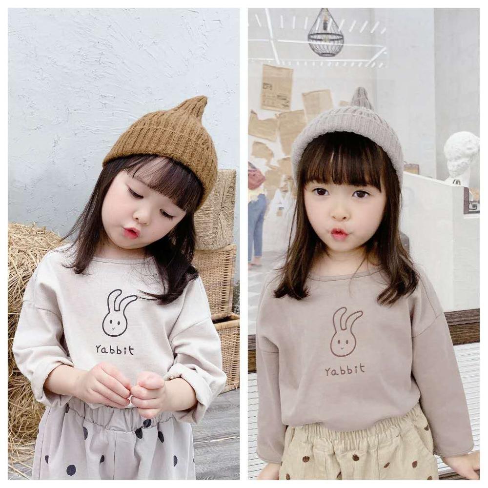 herbst freundlicher neue freundlicher Karikatur Koreanische herbst T-Shirt jungen und mädchen langarm-t-Shirt bodenbildung