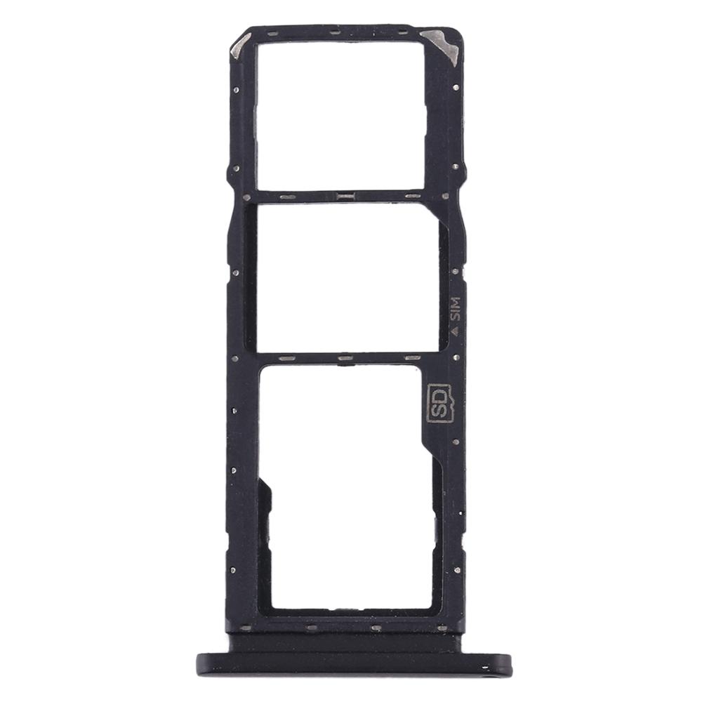Für Nokia 7,2/6,2 SIM Karte Tablett + SIM Karte Tablett + Mikro SD Karte Tablett Ersatz für Nokia 7,2/6,2 TA-1196 TA-1198 TA-1200: braun