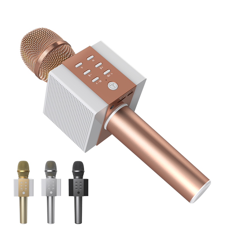 Professionele Bluetooth Draadloze Microfoon Karaoke Microfoon Luidspreker Handheld Muziekspeler MIC Zingen Recorder KTV Microfoon