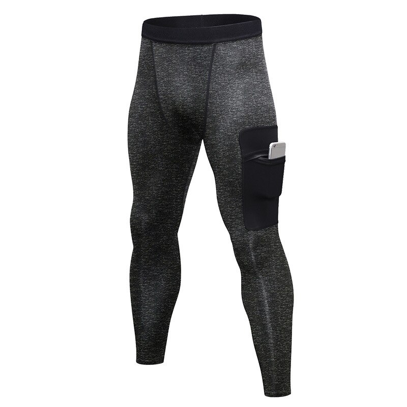 Hommes pantalons de Compression collants de sport tenue de sport pour hommes à séchage rapide hommes Leggings: Bleu / S
