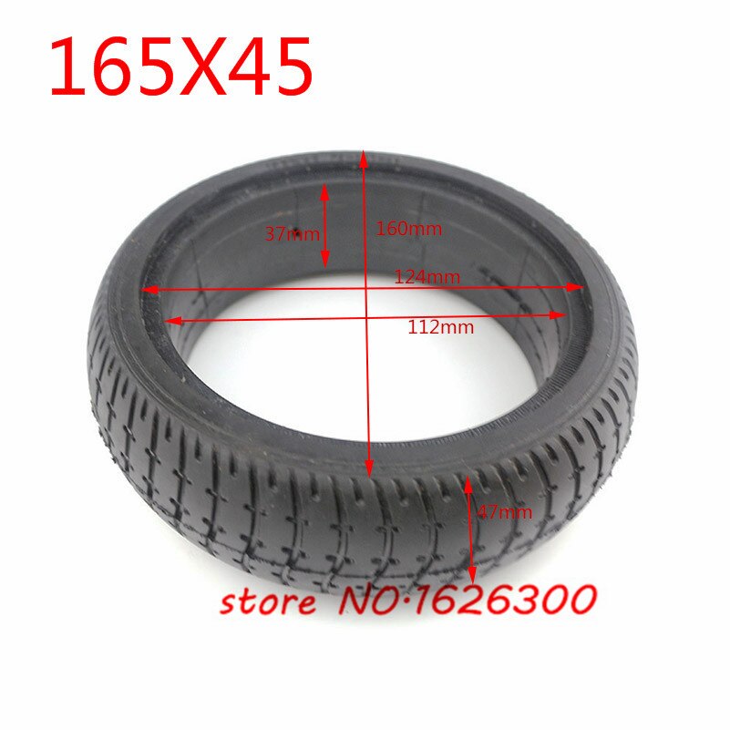 , 165x45, neumático sólido de 6,5 pulgadas para Hoverboard de 6,5 ", piezas de repuesto para Scooter Eléctrico de autoequilibrio