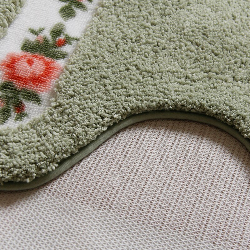 1 pc shower pad badeværelse tæppe gulvmåtte til toilet koral fløjl blød bad tæppe gulv tæppe badeværelse tæppe til badeværelse toilet