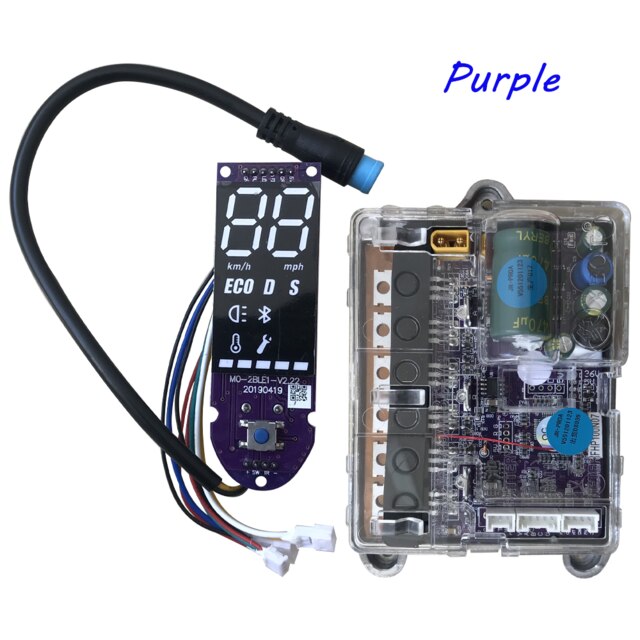Electric Scooter Bluetooth Controller Kit with Display Accelerator Light Set for Ninebot for Xiaomi M365 Pro Electric Scooter: C Purple