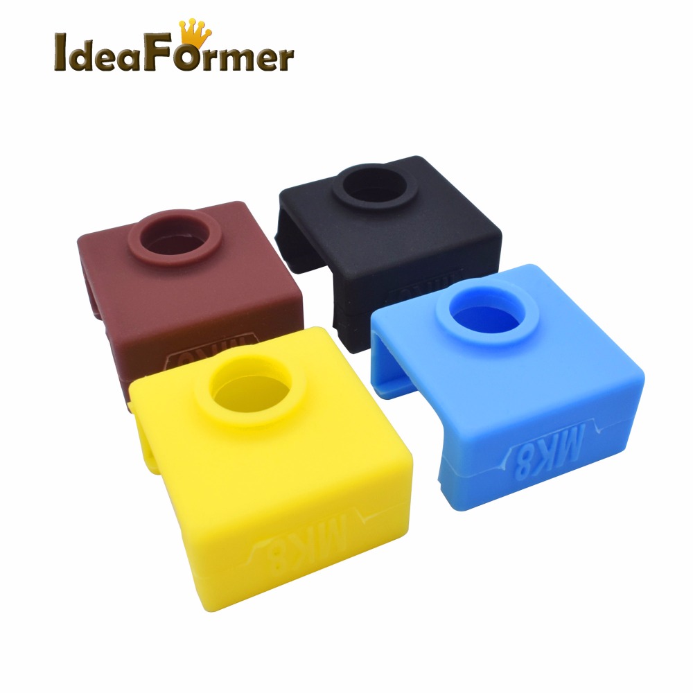 3D Printer MK8 Silicone Socks Block Heater Silicone Insulation cover for Replicator Anet a6 a8 i3 MK7 / MK8 / MK9