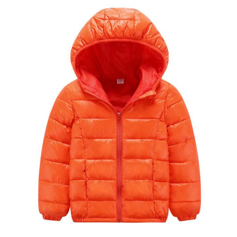 Humor bear børns dun polstret frakke vinter dun liner varm bomuld frakke letvægts baby drenge og piger tøj