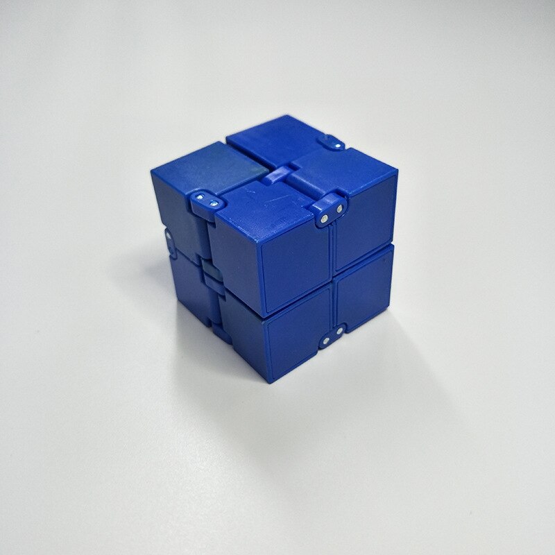 Tragbare Mini Fingertip Cube Erwachsene Büro Dekompression Spielzeug Angst Stress Relief Kinder Finger Cube Spielzeug: Blue