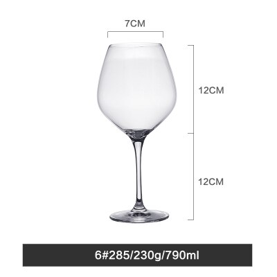Transparent lead-free crystal glass wine glasses large wine glasses wine glasses champagne glasses goblet: F