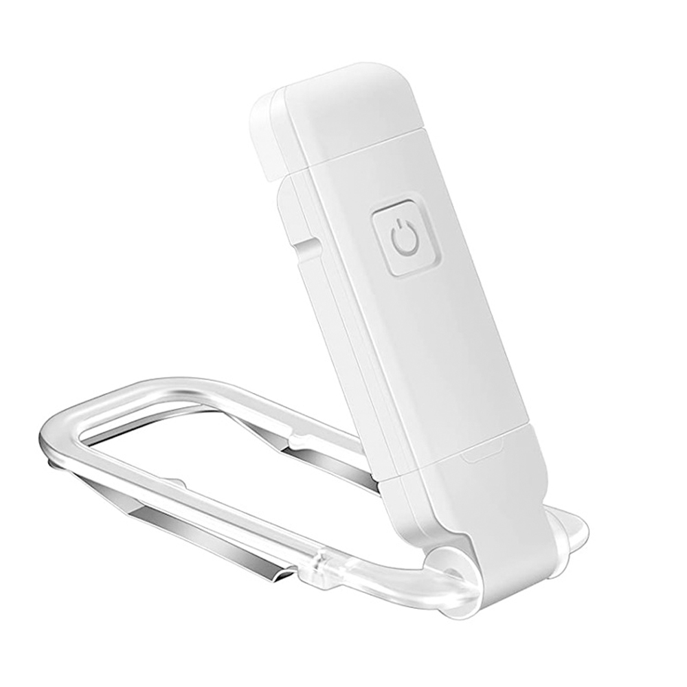 Usb genopladelig foldbar bærbar læseboglampe øjenbeskyttelse 3 lysfarver justerbar lysstyrke natlampe: Default Title
