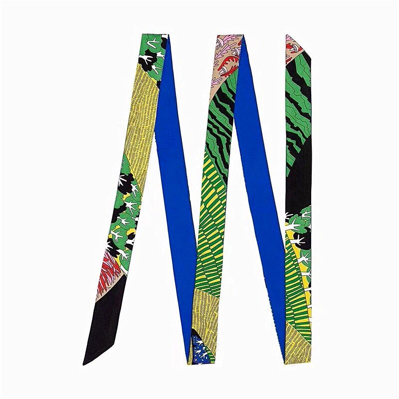 Nouvelle multifonctionnel foulard en soie 200 cm Skinny écharpe femmes sac rubans femme ceinture foulards et enveloppes pour dames: 6