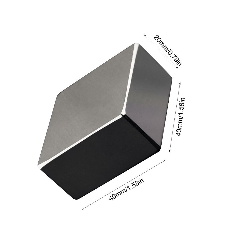 Super potente bloque de tierras raras imán Ndfeb neodimio N52 imanes 40X40X20Mm alta resistencia a la temperatura venta