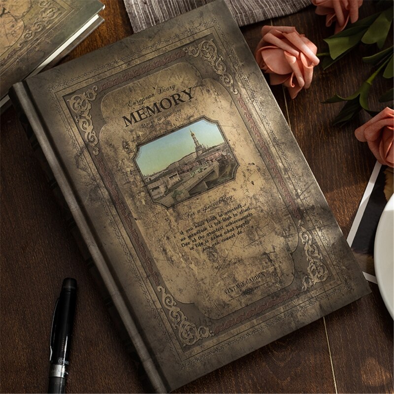 Retro Notebook Journals Voor Reizigers Creatieve Planner Vintage Patroon Schoolbenodigdheden Student