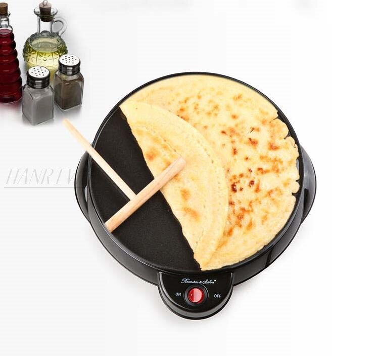 220v non-stick elektrisk crepe maker pizza maker pandekage maker crepe making pan til husholdnings køkken værktøj madlavning pan