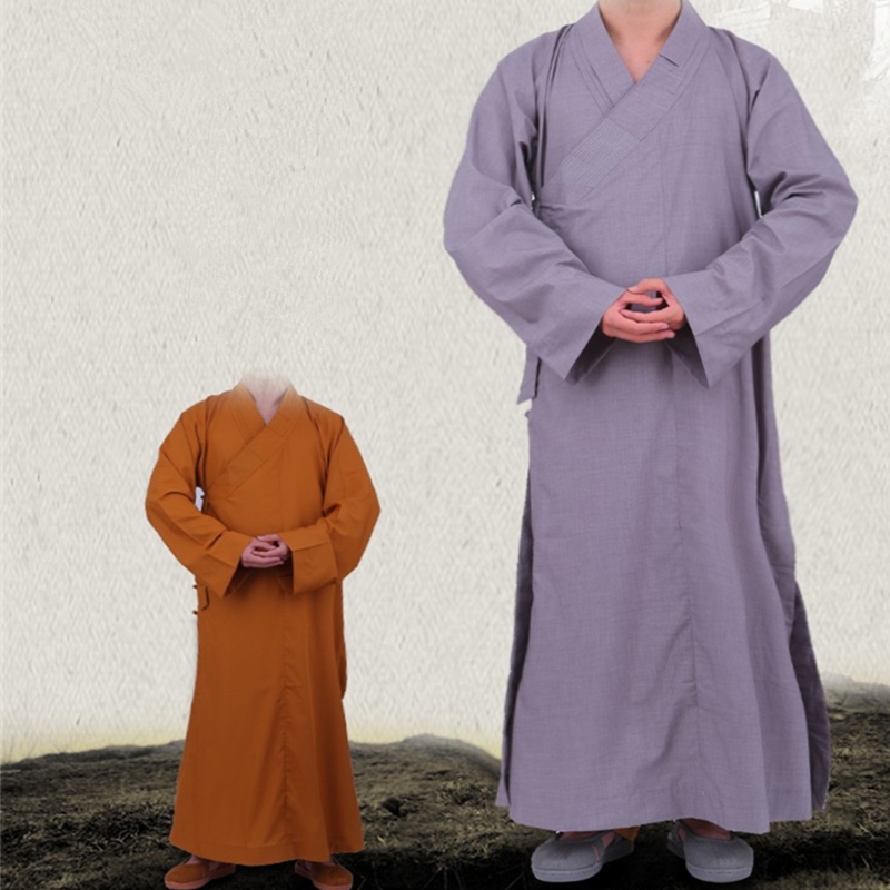 Shaolin moine bouddhistes poser moine méditation Robe Kung fu veste Art Martial Wushu Zen méditer vêtements