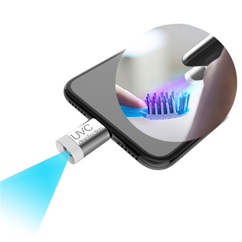 Mini esterilizador instantáneo portátil de 5S, lámpara UV, esterilizador de superficies, máquina de desinfección con interfaz tipo C/IOS
