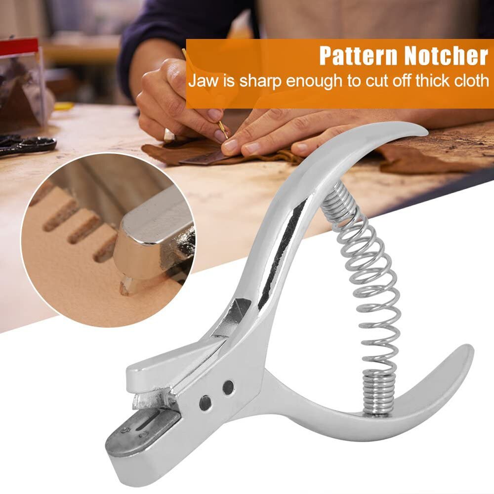 1pc Steel DIY Garment Pattern Notcher Pro Tailors Sewing Punch Pliers Punch Marker Dress Patternmaking Notcher Tool