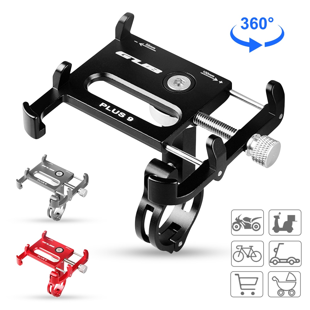 Gub Plus 9 Motorfiets Telefoon Mount Draaibare Fiets Mobiele Telefoon Houder Mtb Rekken Fietsen Scooters Mount Fiets Accessoires