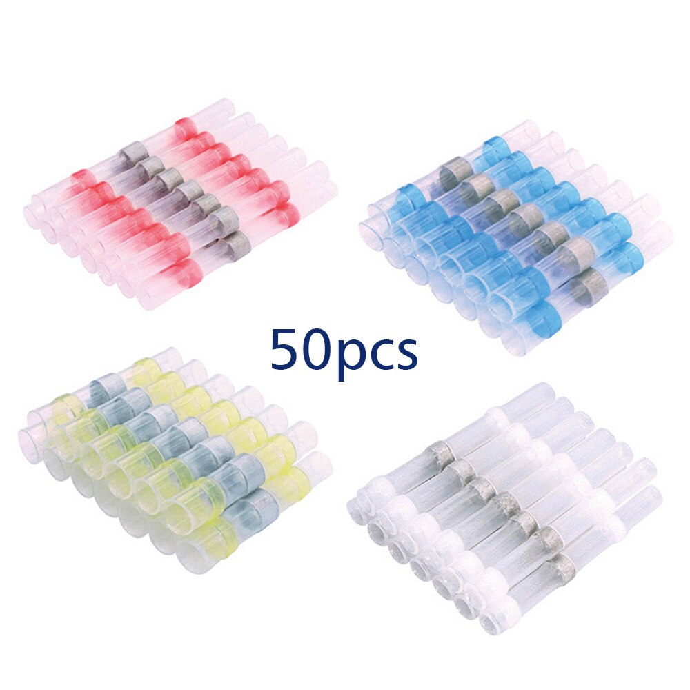 Connecteurs bout à bout thermorétractable accessoires pour machines-outils joint de soudure étanche connecteurs bout à bout thermorétractable avec manchon à souder