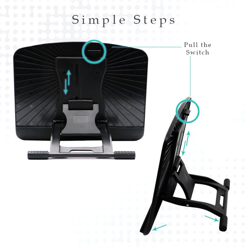 Universal Adjustable support Base non-slip Drawing Tablet stand Portable base increase bracket for ipad notebook book