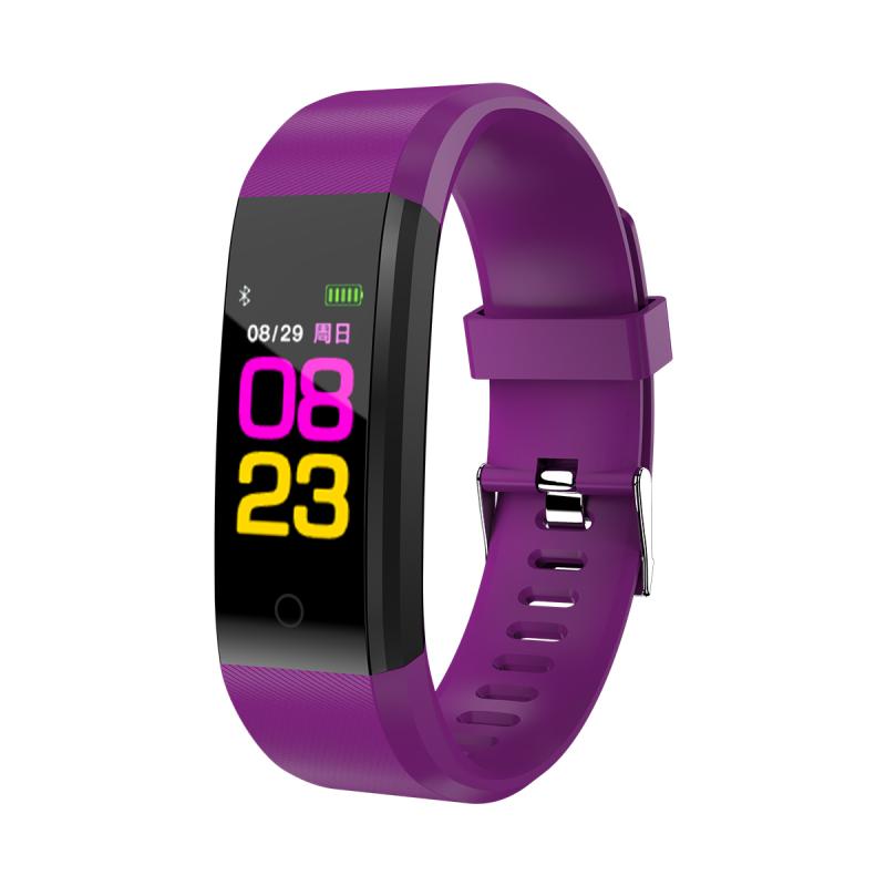 B05 Slimme Horloge Met Hartslagmeter Stappenteller Armband IP67 Waterdichte Fitness Sport Smartwatch Verbinding Ios Android: purple