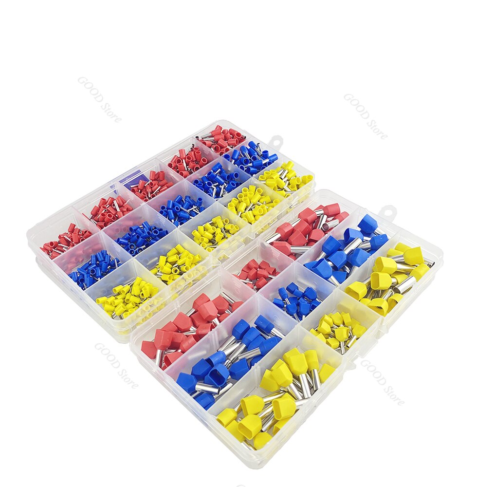 150/750PCS Wire Connector Terminator Crimp Terminal Connector Conector Eletrico Terminais Tubular Terminale Cable Terminales Set