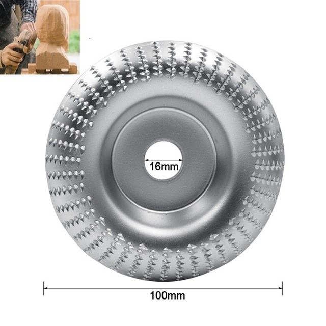 1 Pcs Grinding Wheel Polishing Disc Grinder Wheel Disc 4 Inch Wood Shaping Wheel, Wood Grinding Shaping Disk: Sliver