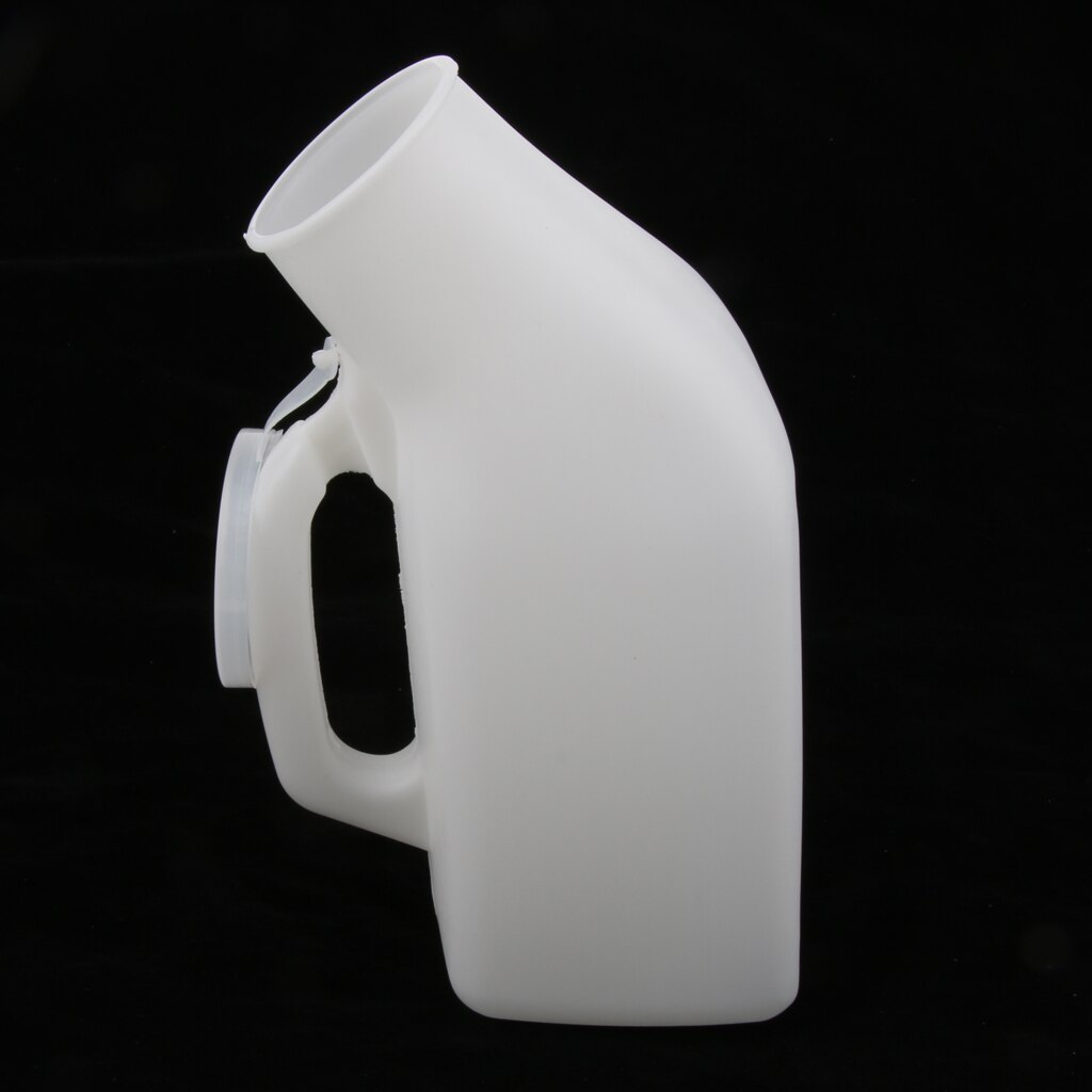 Urinbeholdere til mænd toiletspand kammer hospital tissepotte med låg/mobilitet og daglige hjælpemidler/sengepander og urinaler  - 1000ml