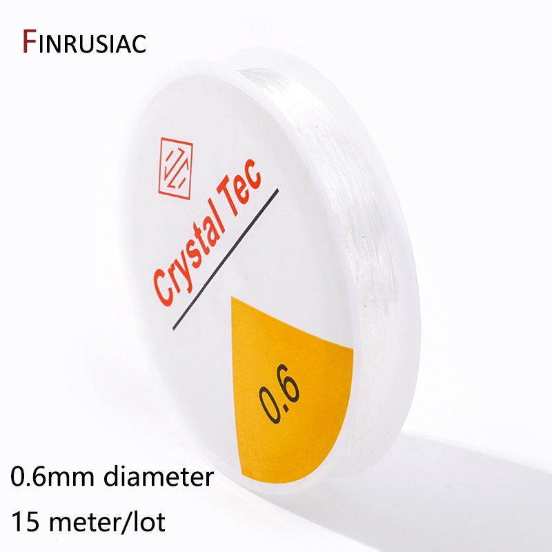 0.4-1.0mm cabo elástico corda de cristal transparente linha elástica para fazer jóias, diy pulseira colar frisado acessórios