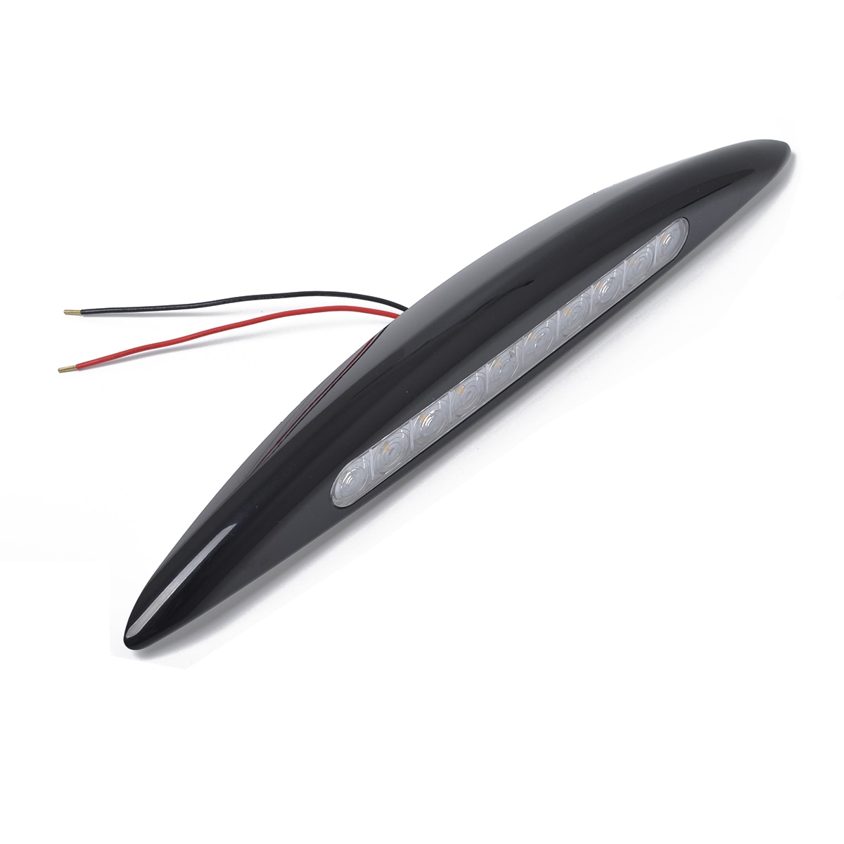 1pc 12v 5w 10 lediä  ip66 rv led -markiisin kuisti valo vedenpitävä ulkokuisti -teltta -lamppu asuntovaunun matkailuautoveneiden lisävarusteisiin (musta)